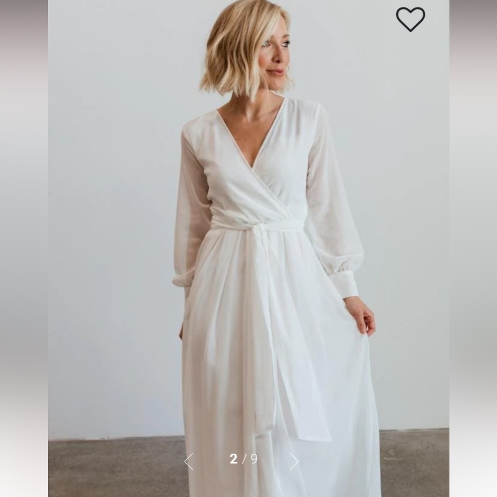 Baltic Born Lydia Maxi Dress - White - 1X